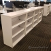 Steelcase White Metal 3 Shelf Bookcase w/ Adjustable Shelves